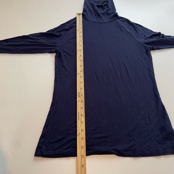 Lilly Pulitzer Size S Navy Blue Turtleneck Top Long Sleeves - Picture 6 of 6